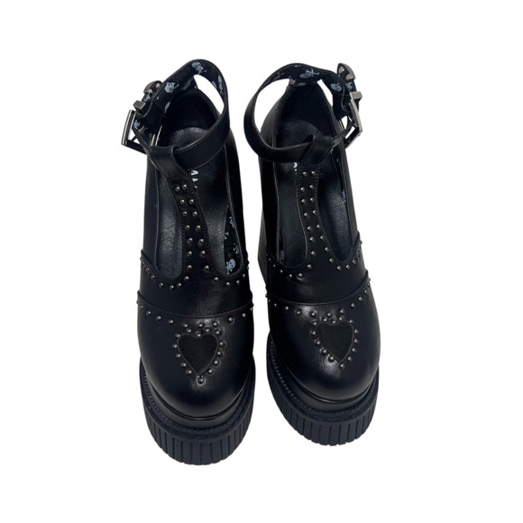 Lamoda she's so special SPIKED platform heels Dolls Kill Goth Edgy Sexy Size 8 - Picture 4 of 11